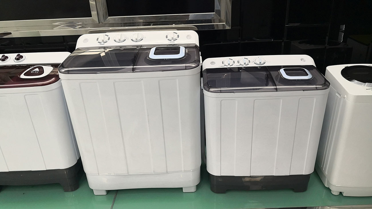 12kg Low Noise Double Tub Semi-Auto Twin Tub Compact Automatic Washing Machine