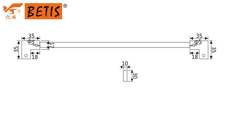 ASTM-Standard Stainless-Steel Sliding Bathroom Shower-Enclosure Hardware Accessories Fixed-Panel Header Bar