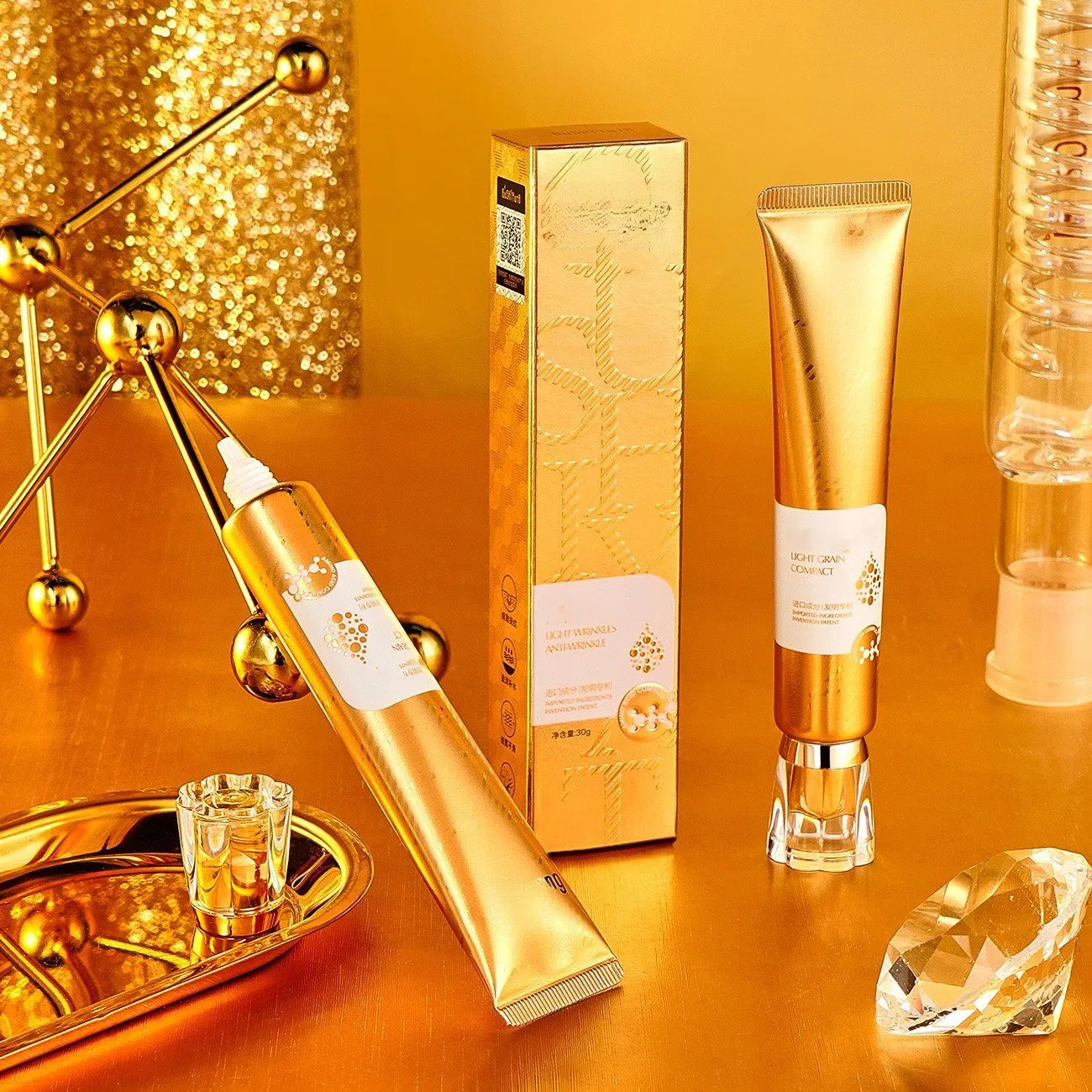 Private Label Vitamin E+B5 Repairing Eye Cream Eye Care Firming Lifting Dark Circles Removal Eye Cream