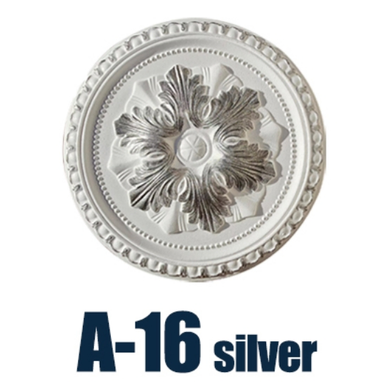 Lightweight Polystyrene White Rosette Designs for Indoor Decoration