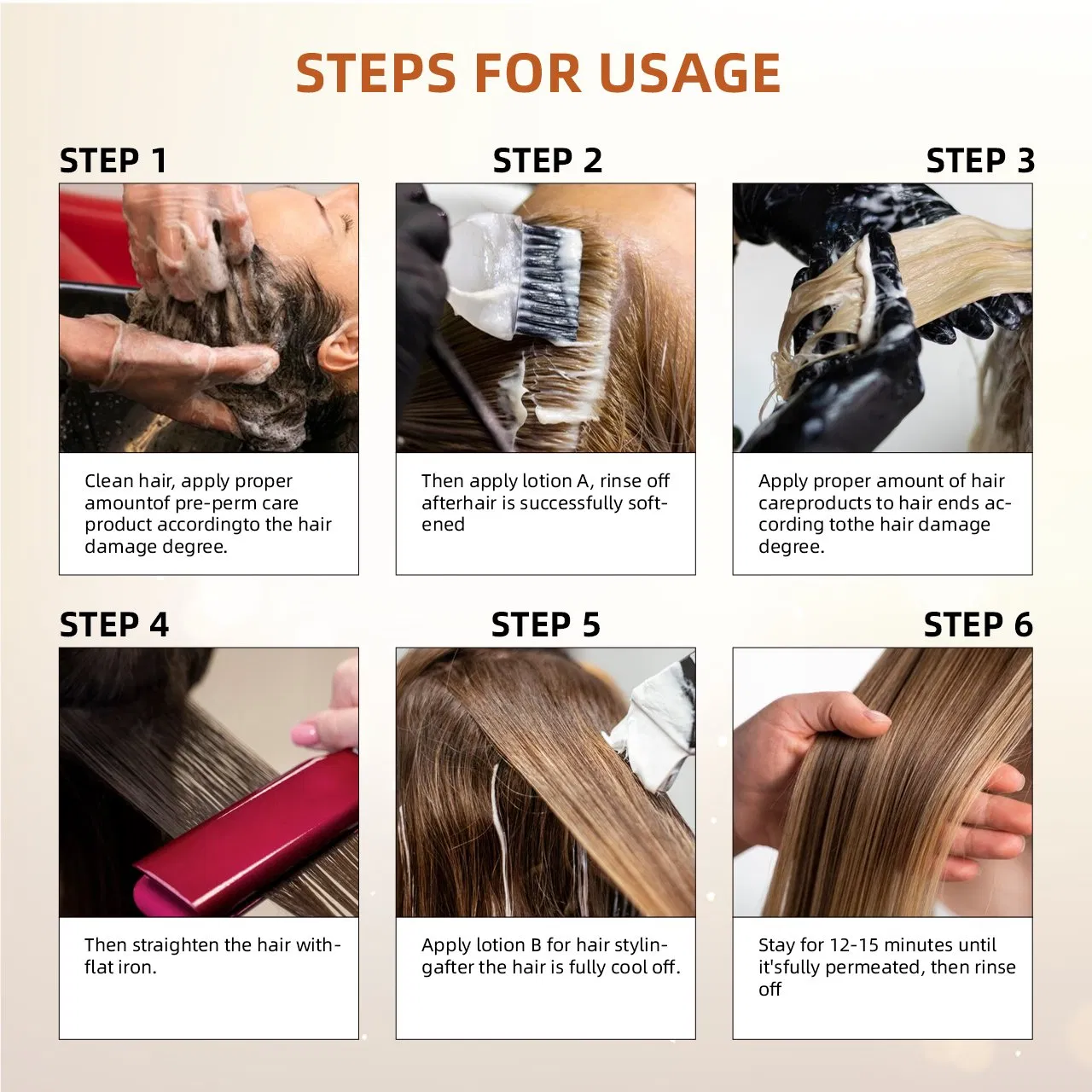 Best Brazilian Keratin Permanent Hair Rebonding Straightening Cream Treatment