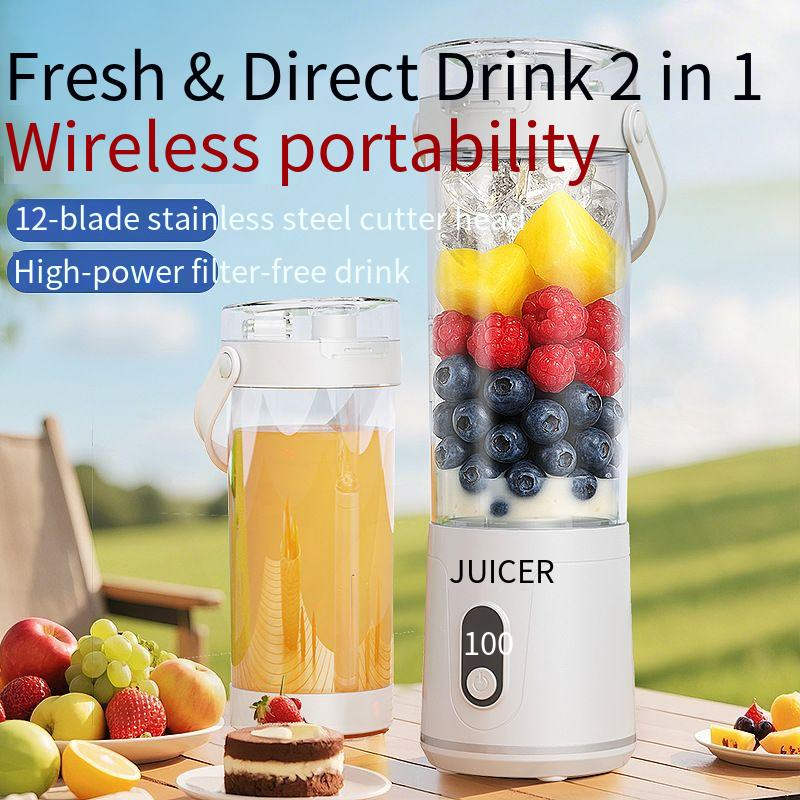 Portable Fruit Juicer Six-Bladed Knife Small Household Multifunctional Rechargeable Fruit and Vegetable Juicer Cup