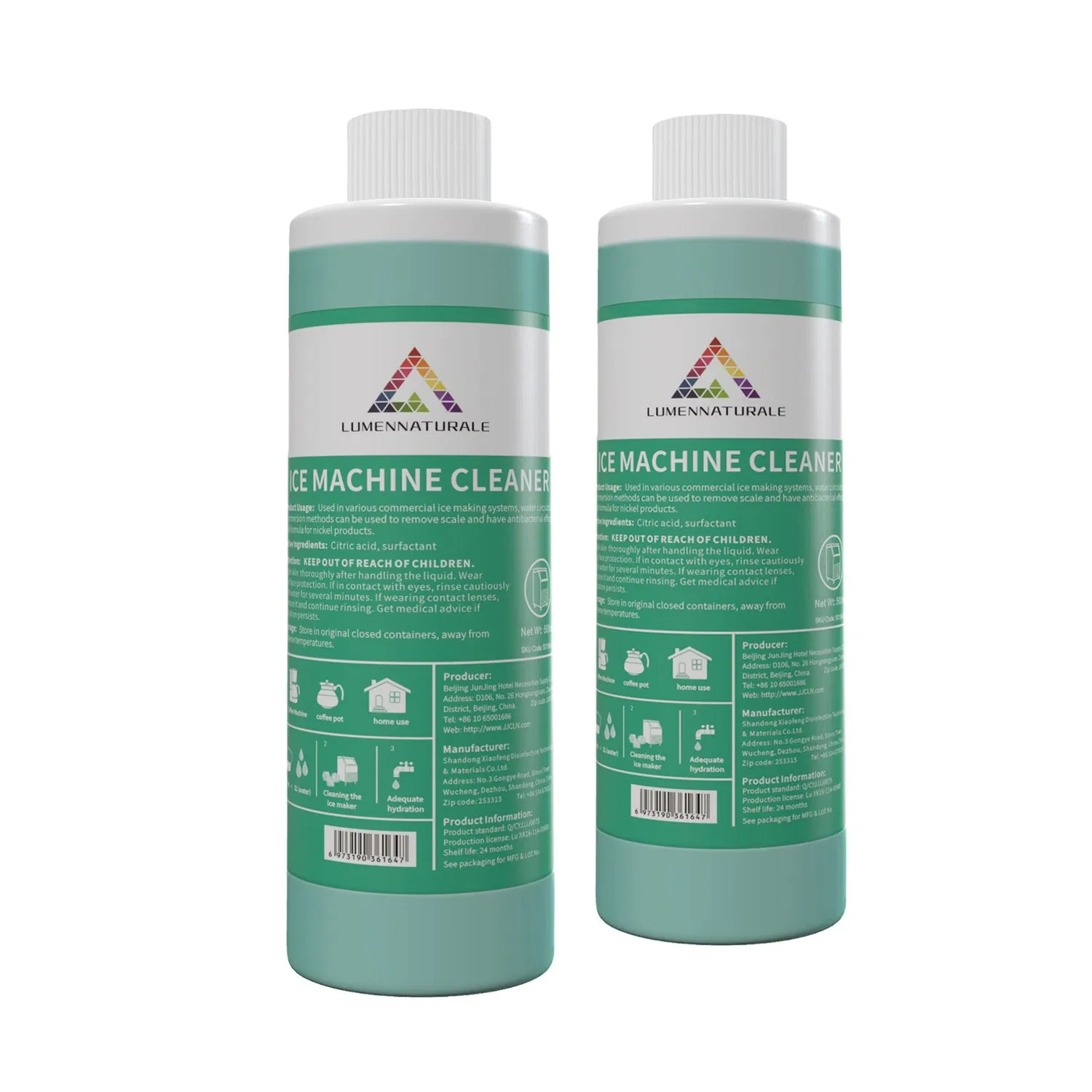 Ice Machine Cleaning Detergent Liquid Residue-Free Cleaner for Fresh Ice Maker Machine