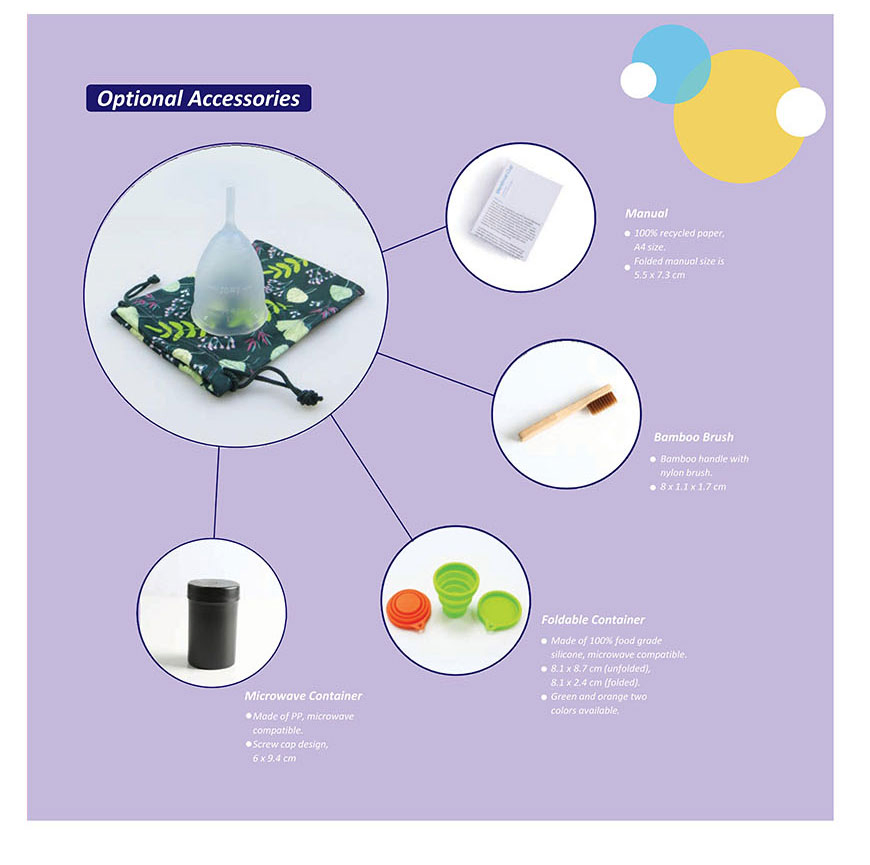Soft Menstrual Cup Medical Silicone Lady for Women Monthly Period