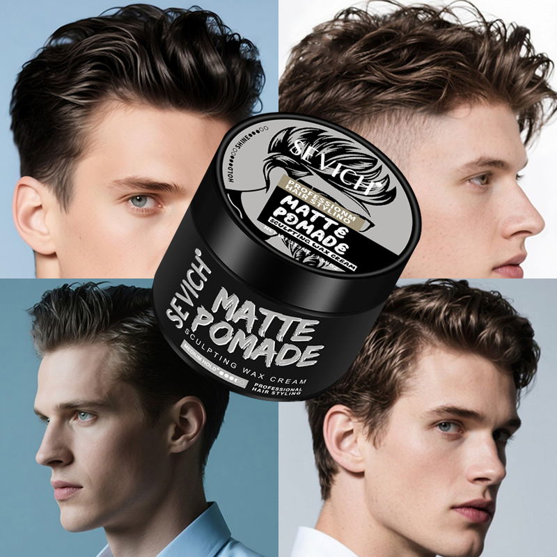 113ml Men's Hair Styling Product Private Label Strong Hold Matte Natural Looking Hair Pomade Clay