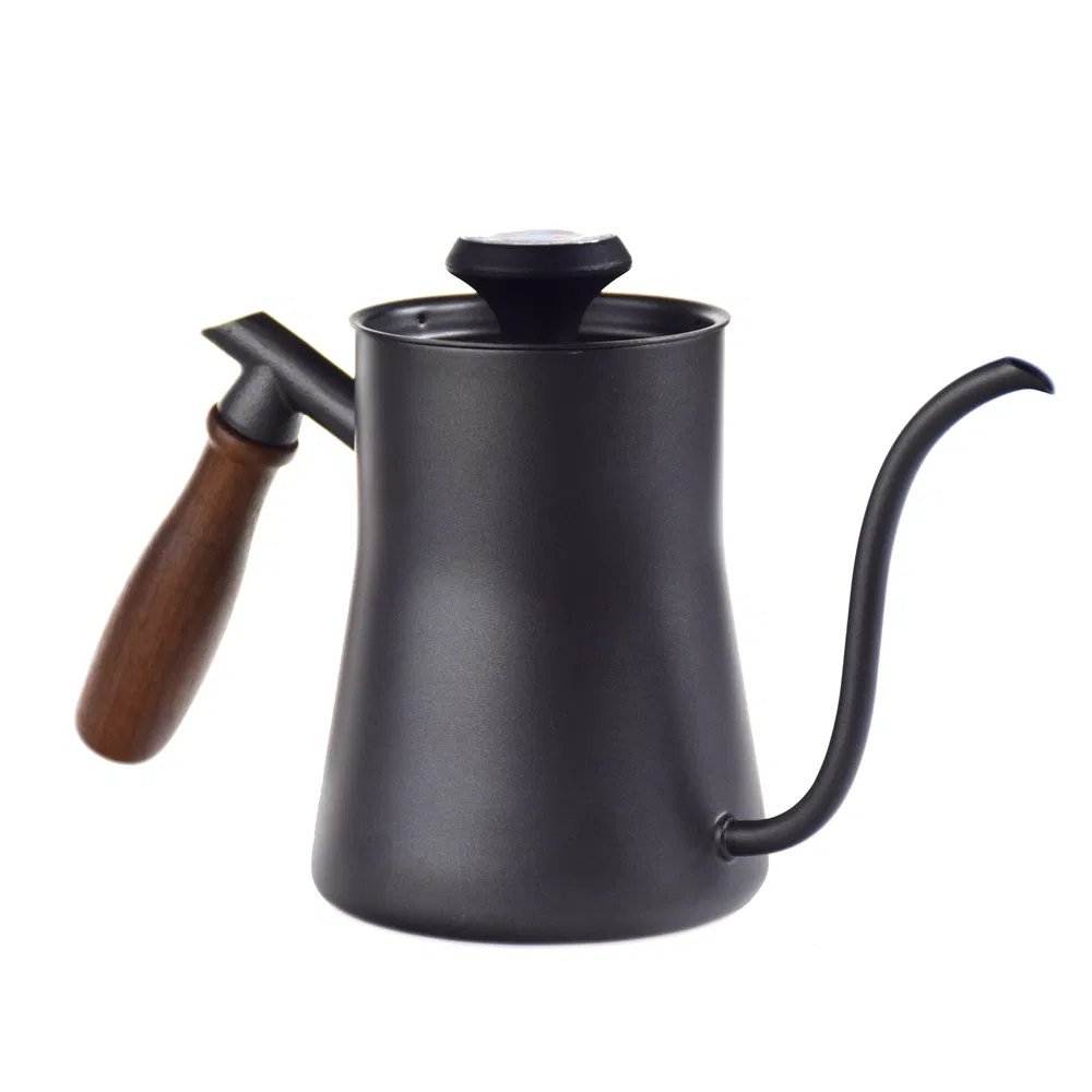 Ecocoffee Customized Gooseneck Sprouts Pour Over Coffee Kettle 550ml Barista Coffee Maker with Therometer