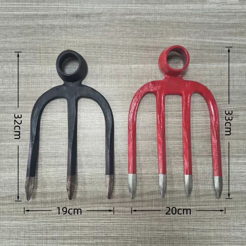 Field Fork Hoe for Multi-Purpose Digging Turning Soil Three-Tooth Four-Tooth