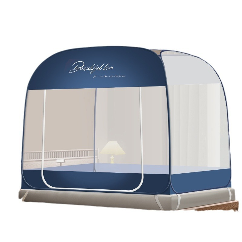 OEM Household Bedroom Simple Free Installation Integrated Zip Mosquito Nets