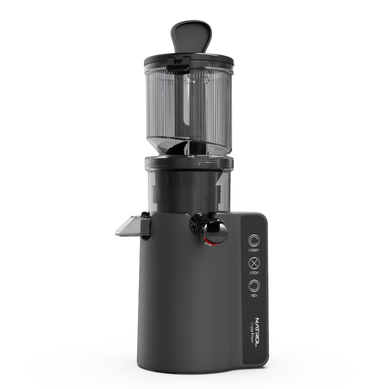 Smart Big Mouth Whole Fruit Self-Feeding Chute Cold Press Masticating Slow Juicer Extractor Hands-Free Impact Resistant BPA Free