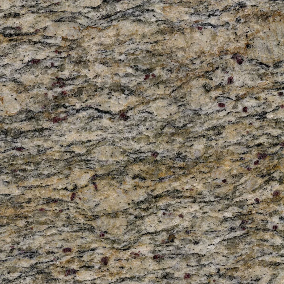 Brazil Classic Dark Yellow Giallo Santa Cecilia Granite for Countertop Flooring and Walling