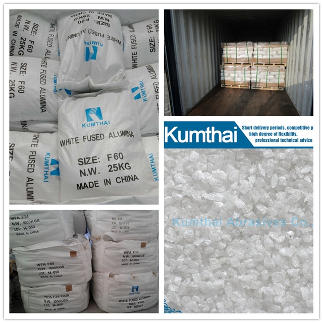 Quality Fused Alumina White Corundum for Sandblasting Refractory Abrasives