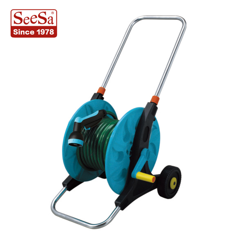 12 -15meter Seesa Box Cart Portable Hose Reel for Home Gardening