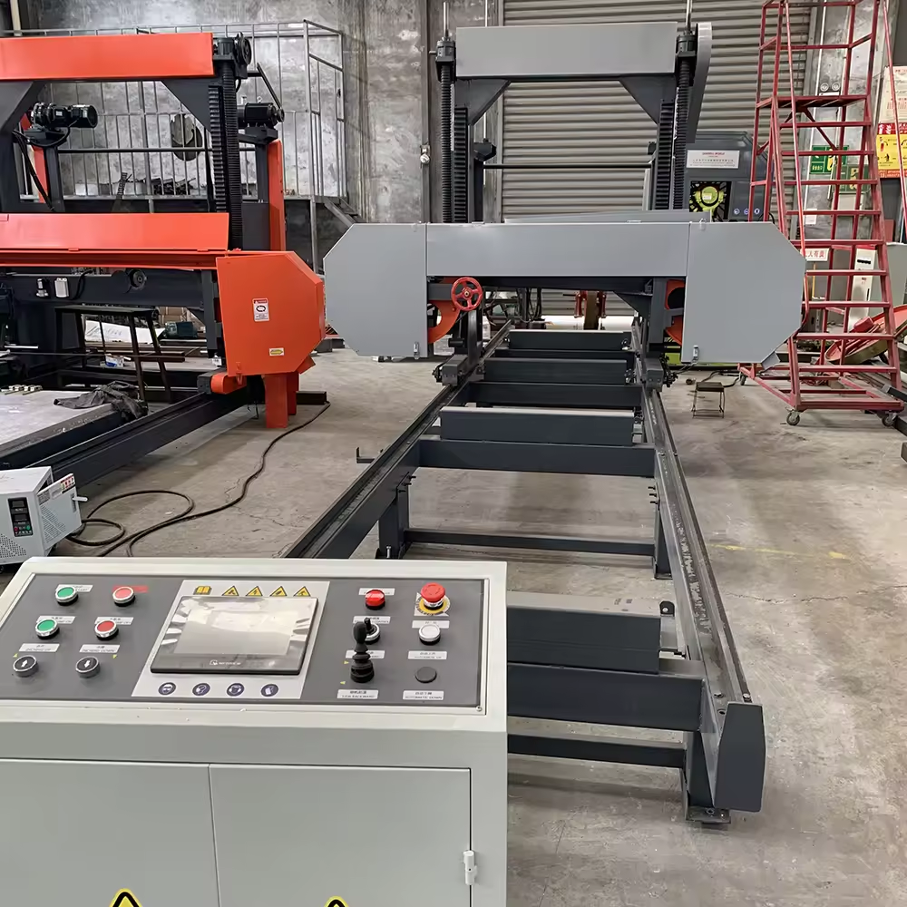 Ленточная пила по дереву портативная горизонтальная