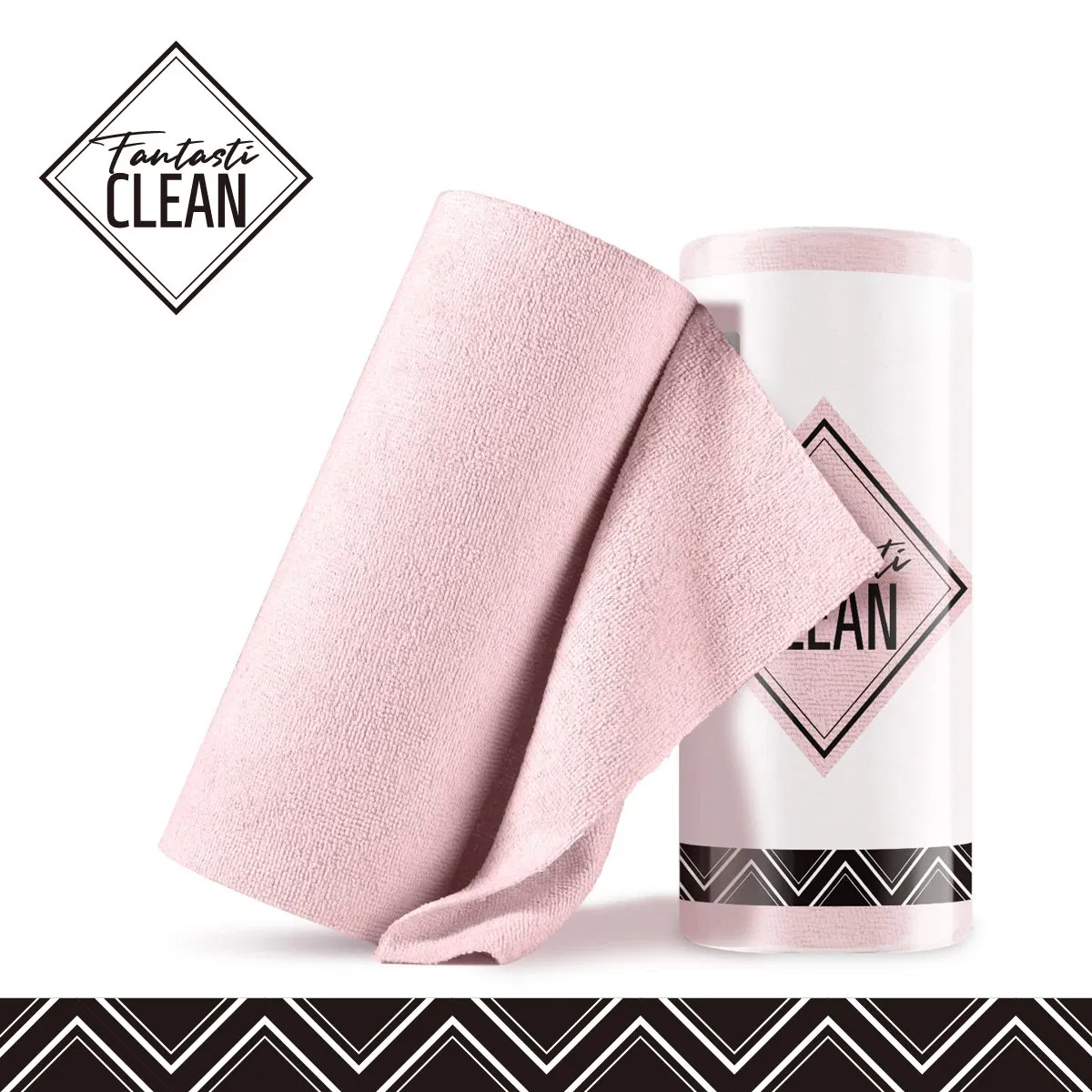 Fantasticlean Family Portrait 40 Pack Microfiber Rag Cleaning Cloth Tear Away Microfiber Roll Cleaning Towels for Home, Car (Mix)
