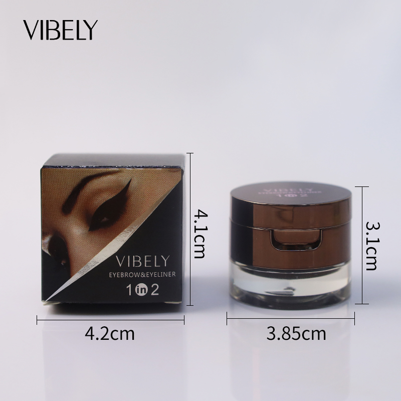 High Pigment Lasting Tinted 3D Eye Brow Enhancers 2-in-1 Eyebrow Powder Eyeliner