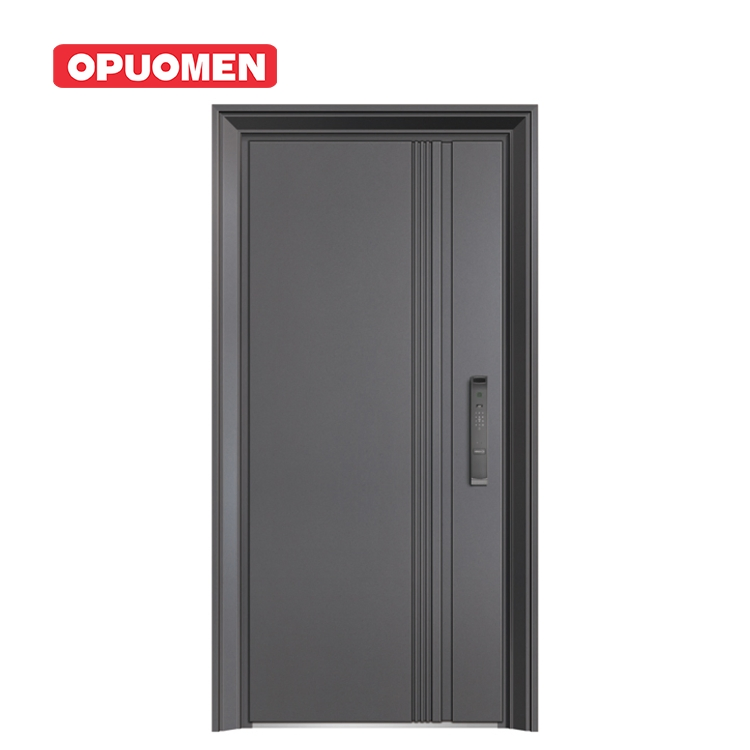 Waterproof Anti-Theft Residential Entrance Front Entry Security Door with Smart Lock