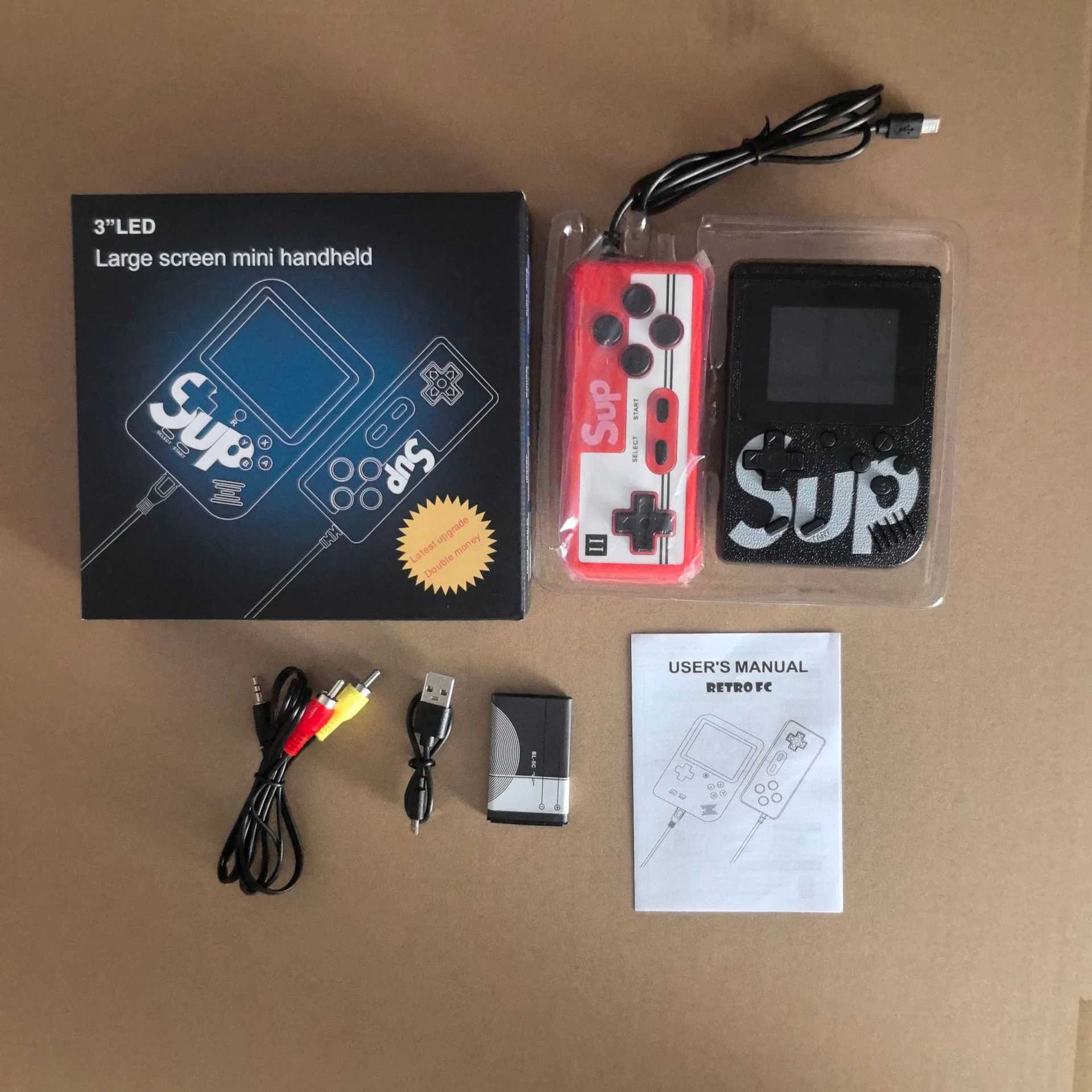 Factory Direct Christmas Kid′ S Gifts Handheld 2.8-Inch Game Console for Sup 400 in 1 Two-Players Children′ S Game Machine