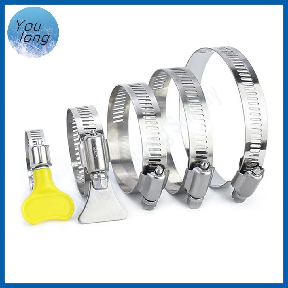 Stainless Steel American Type Hose Clamps for Diesel Engine