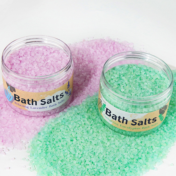 Natural Organic Lavender Face Foot Body Colorful Crystal Epsom Bath Salt