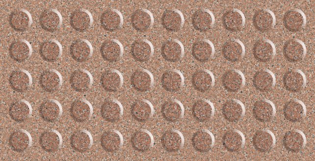 30X60cm Full Body Blind Tiles 18mm Thickness Ceramic Guide Brick for Public Area Blind Person Tactile