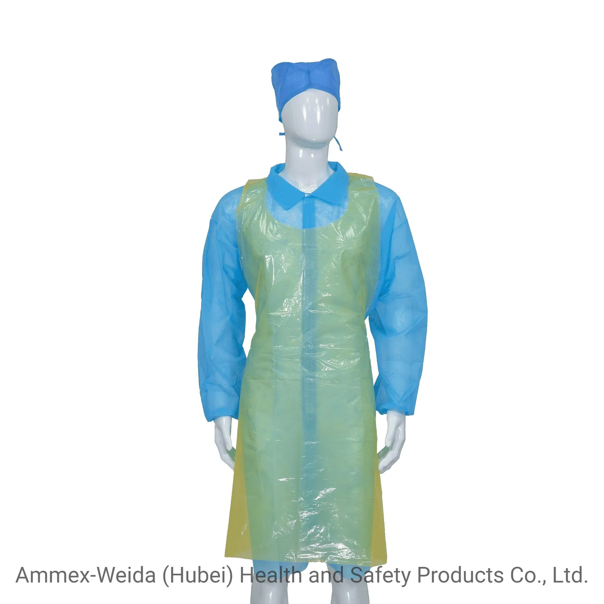Disposable Waterproof and Odorless PE Apron with Anti-Oil Smooth Surface for Kitchen/Garden