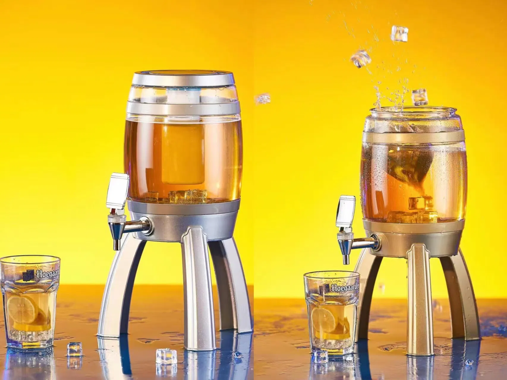 Диспенсер для пива на 3L с 3 кранами и логотипом