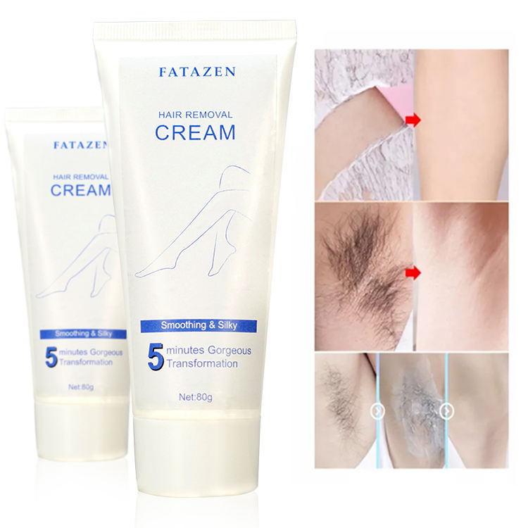Private Label Natural Organic Herbal 5 Mins Efficiency Full Body Painless Depilatory Men Permanent Hair Removal Cream