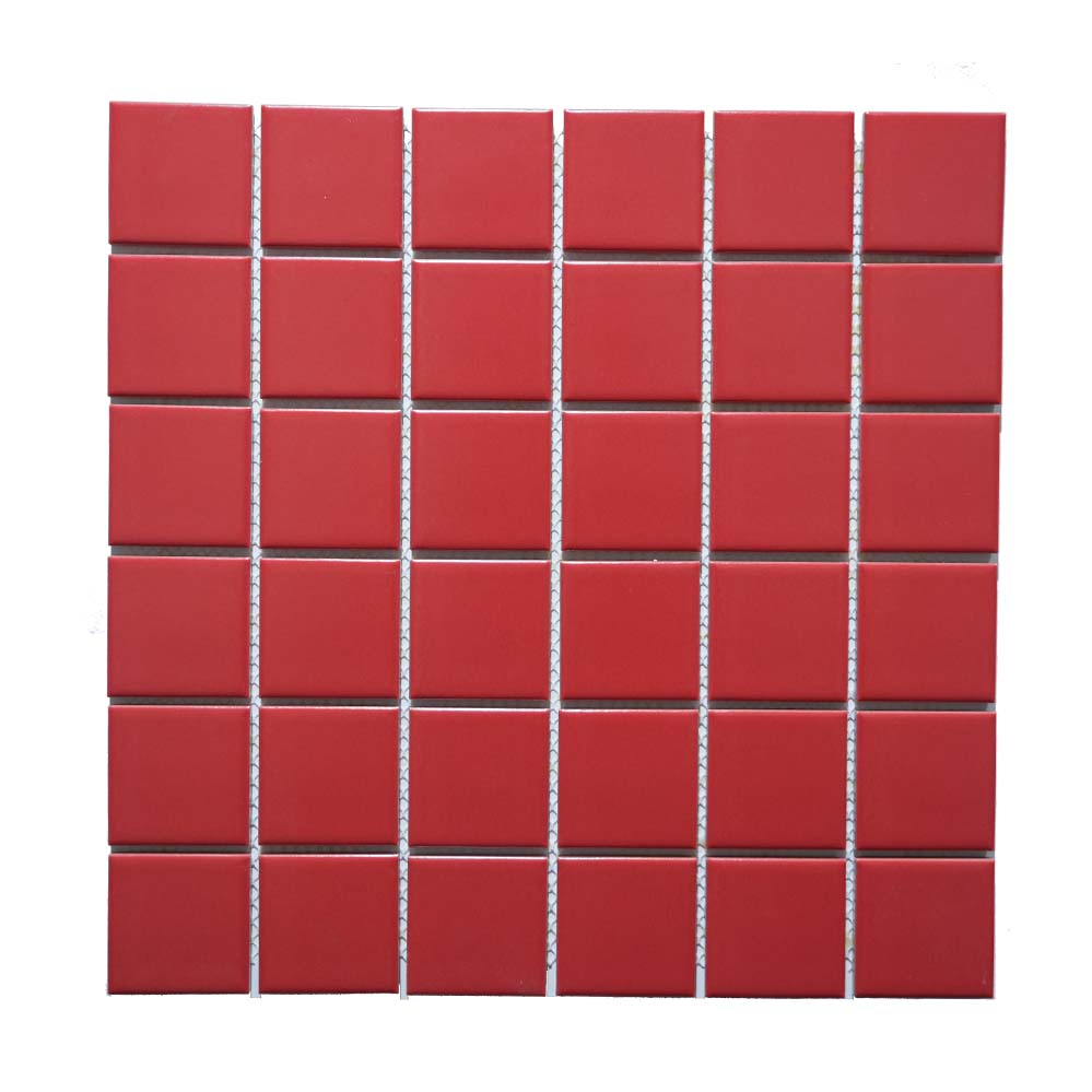 Red Ceramic Mosaic Wall Tile Floor Tile
