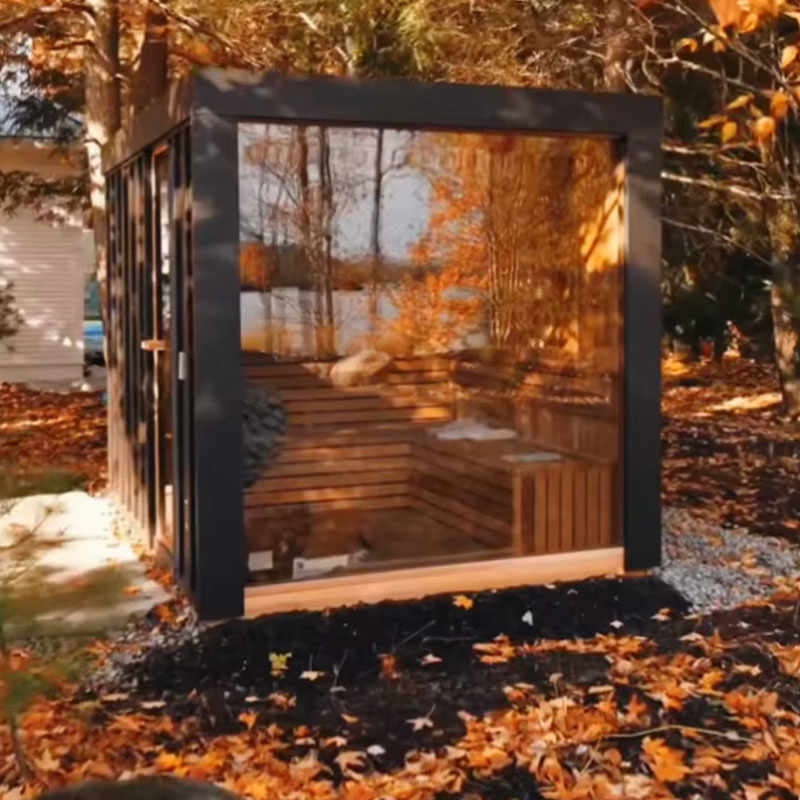 Factory Directly Sells Outdoor Square Wooden Traditional Sauna Cabin