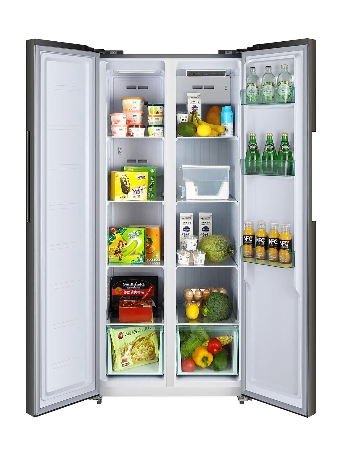 Factory OEM 400L Smart Fridge for Home French Doors Large Capacity Integrated Refrigerator Side-by-Side Refrigerator