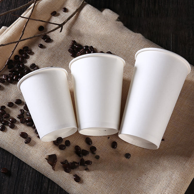 Двухслойные бумажные стаканы с логотипом на заказ