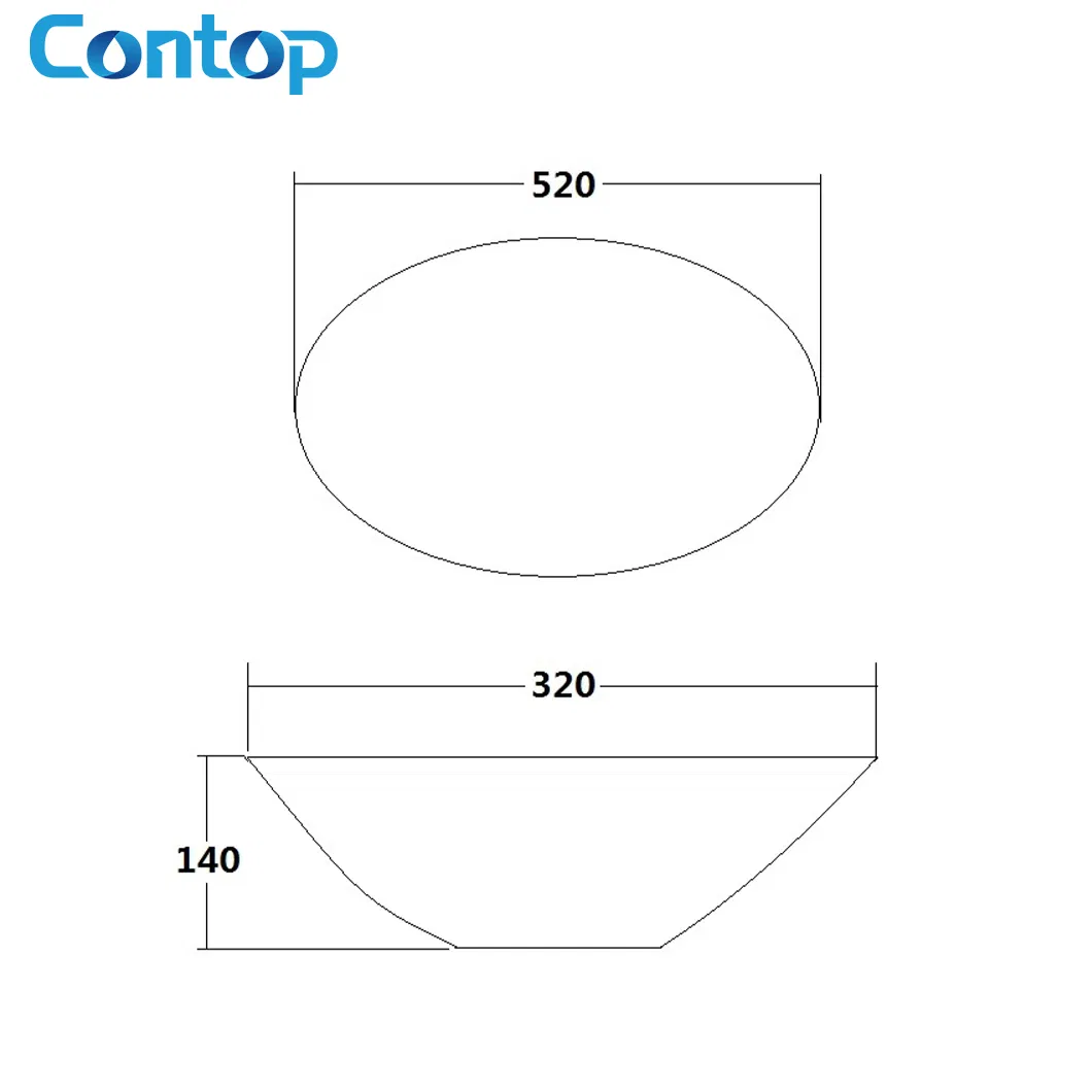 Керамическая раковина Watermark для ванной, накладная