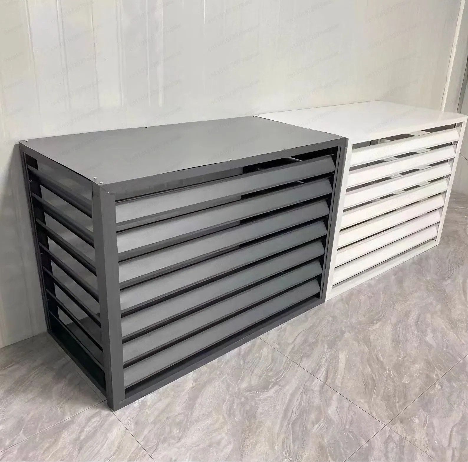 Custom External Air Conditioner Fan Covers / Exterior Metal Air Conditioner Cover