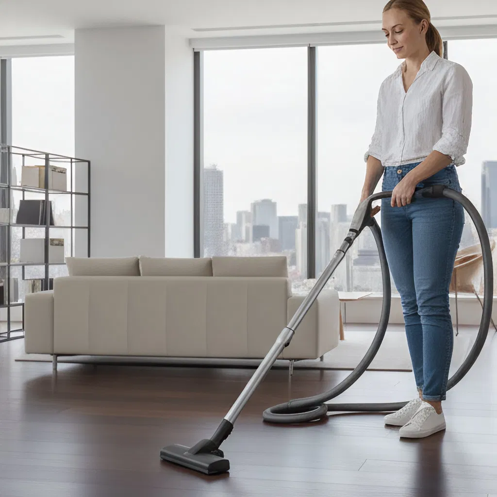 Electric Household Cleaner with High-Efficiency HEPA Filter Technology