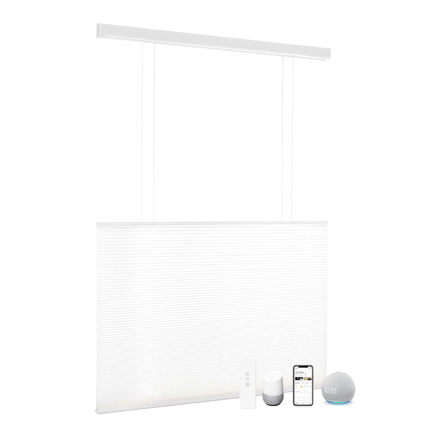 Modern Durable Top-Down Bottom-up Honeycomb Blinds Blackout Fabric Built-in Feature French Window Cover for Home Use