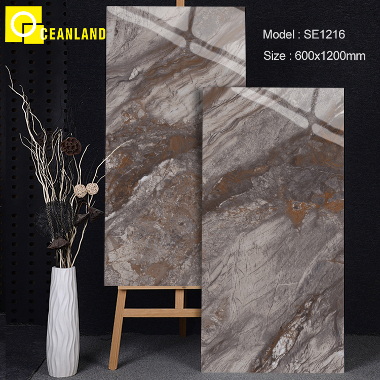 Керамогранитная плитка 600x1200 мм мраморный дизайн