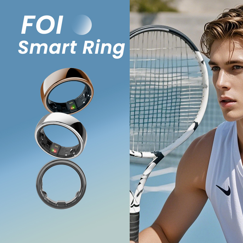 Sleep Period Mindfulness Workout Modes Temperature Fluctuation ECG Hrv SpO2 Smart Ring for Men Women Phone with Heart