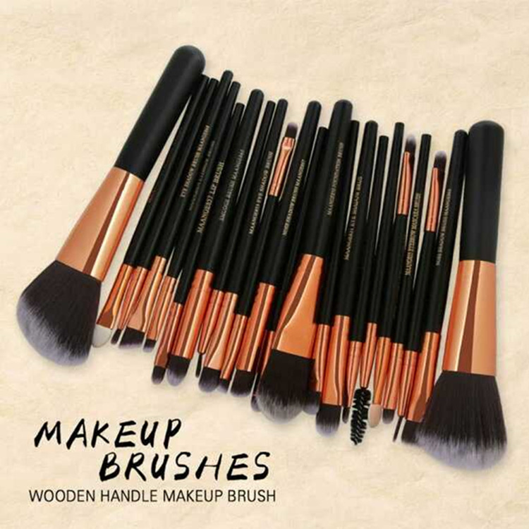 Professional 22PCS Makeup Brush Set Foundation Brow Bronzing Eye Shadow Liner Cosmetics Brush Kit