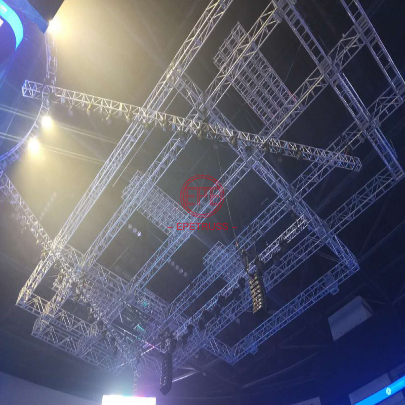 400*400mm Arc-Shape Lighting Truss Roof System Stage Aluminum Truss Display