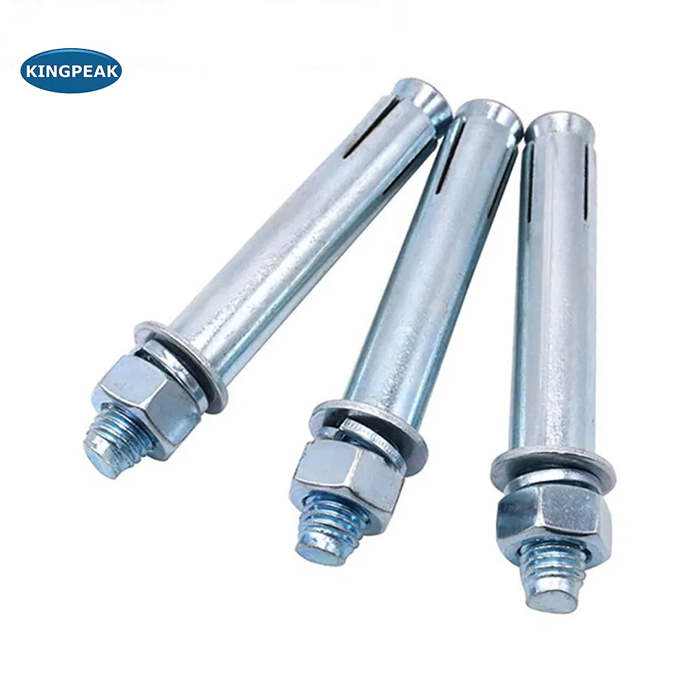 Heavy-Duty Zinc-Plated Carbon Steel Wall Anchor Bolt for Concrete