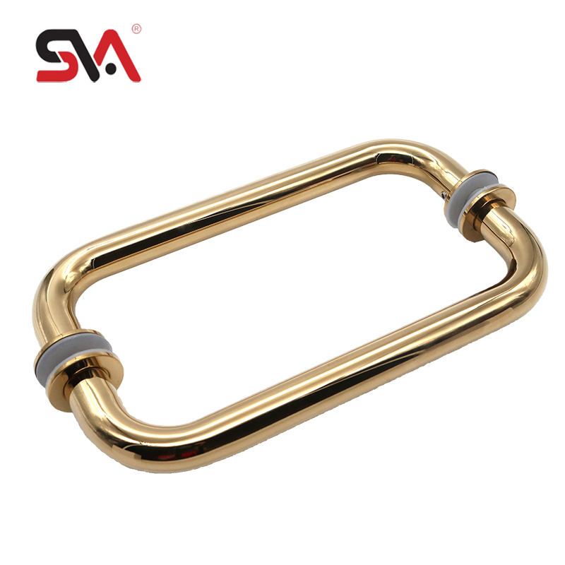 Practical European Antique Style Office Stainless Steel Glass Door Handle