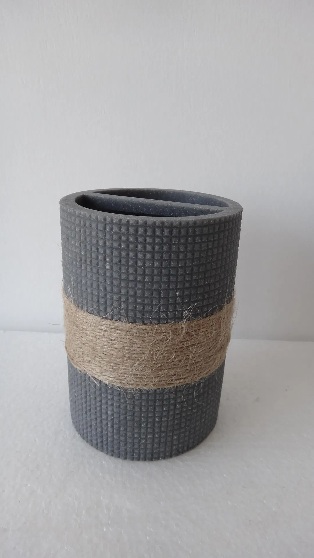 High-End Contemporary Imitated Stone Toothbrush Holder for Home (BP2632-GS)