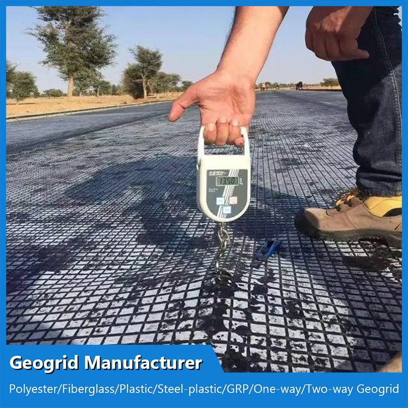 Customzied 100kn Steel Plastic Biaxial Geogrid Manufacturer for Dam and Roadbed/Slope Protection/Wall Reinforcement/Roadbed Bearing Capacity Improvement in Air