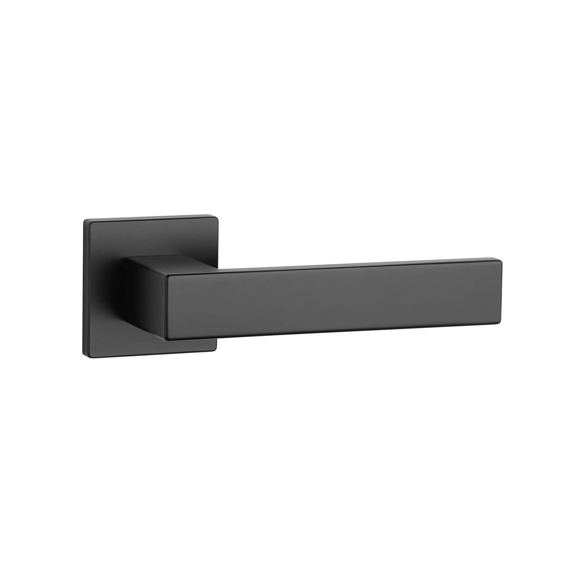 Door Hardware Interior Passage Lever Door Handle Door Lock Cast Sliver Round Tubular Lever Wooden Pull Door Handle