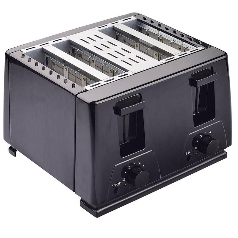 Premium 4 Slice Toaster with Extra Wide Slots for Bagels