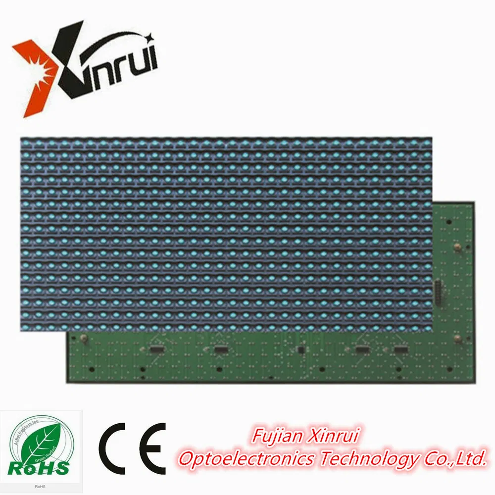 Single Blue P10 Outdoor DIP LED Module Screen Text Display