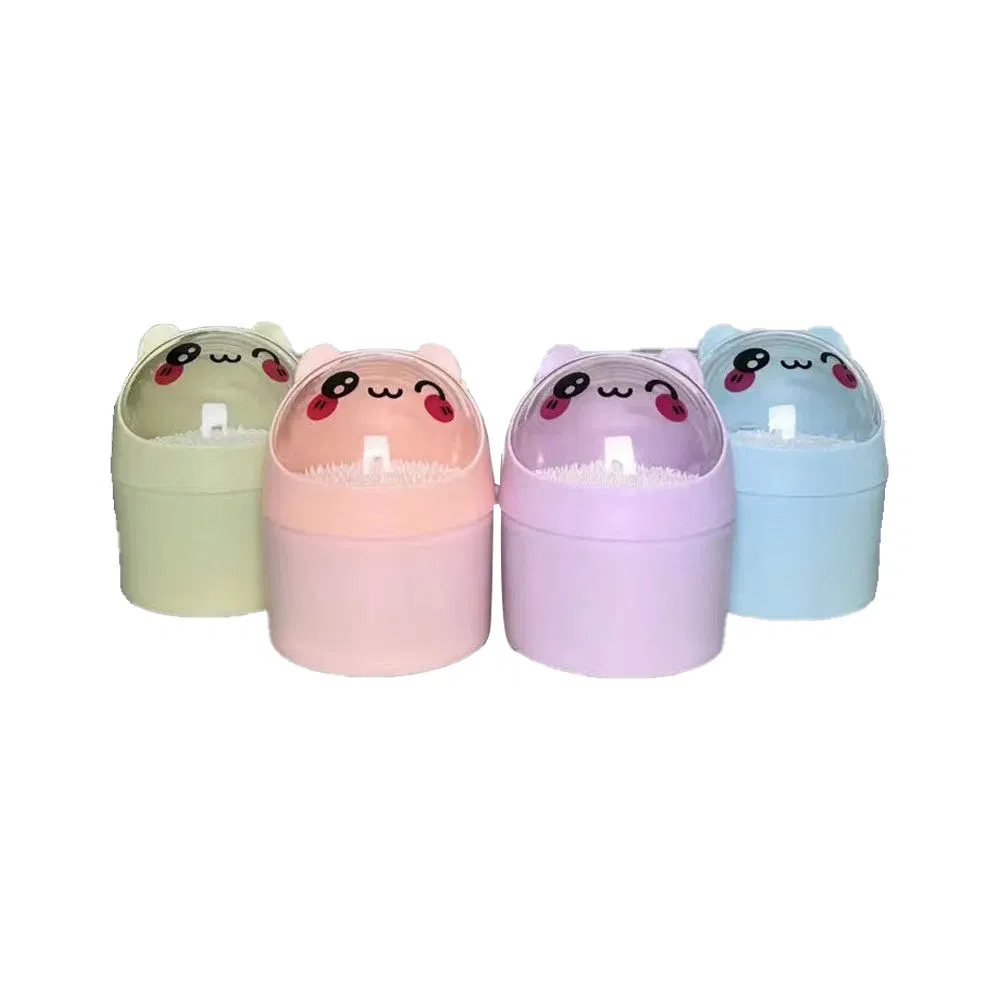 Cartoon Bear-Shaped Cotton Swab Storage Box with 50o Pieces of Cotton Swabs