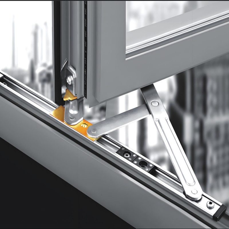 Hot Sales Double Glazed Frost Glass UPVC Casement Window for Building House