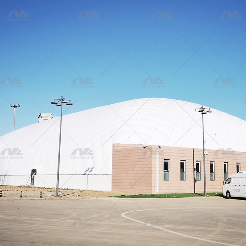 Inflatable Air-Supported Structure with Accessibility Features for Ice Sports