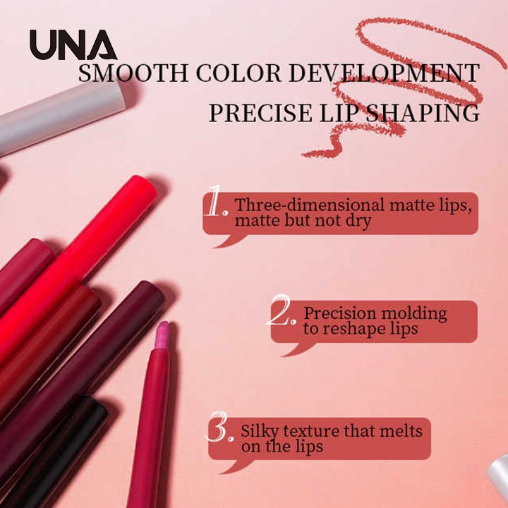 New Arrival Private Label High Quality 6 Colors Waterproof Non Sticky Outline Lip Line Moisturizing Lip Liner